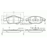 Peugeot Fren Balatası Ön 308 5008 09> Partner Tepee 08> Berlingo 3 C4 Picasso 06> 10> Ds4 11> Ds5 4254.25