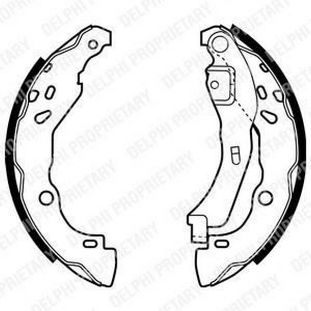 DEL-LS1929 Peugeot Kampana Balata 208 12> 301 C3 2 09> C4 Cactus 14> Ds3 10> Clio 01> 4 13> Symbol Logan Sandero Micra K13 Note 203×38 7701207178 - Görsel 1