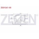 Citroen Fren Balata Arka Citroen C4 Picasso (Ud) 1.6 HDI 2006-2013 Grand (Ua) 1.6 110 Hp 2006- WDB484