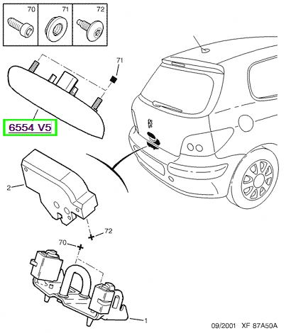 peugeot bagaj kapak asma kolu kontaktsrs 307 c3 6554v5 psa 6554.v5