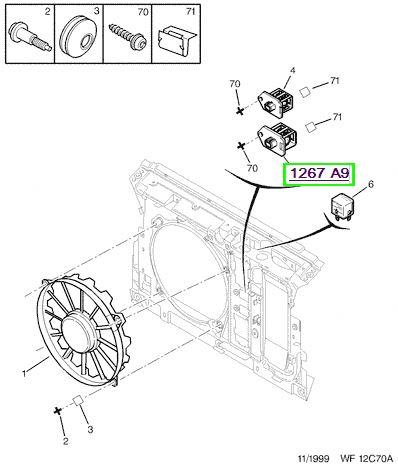 peugeot fan rezistanss 406 ym partner berlingo c5 20 ew10 20 hdi 19d 054 ohm gri 1267a9 psa 1267.a9