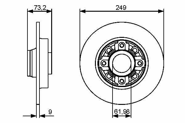 peugeot fren diski arka 308 sw coupe 308 07 308 c4 b7 ds4 11 tek teker ssin dsam 249 ep 9 424966 psa 4249.66
