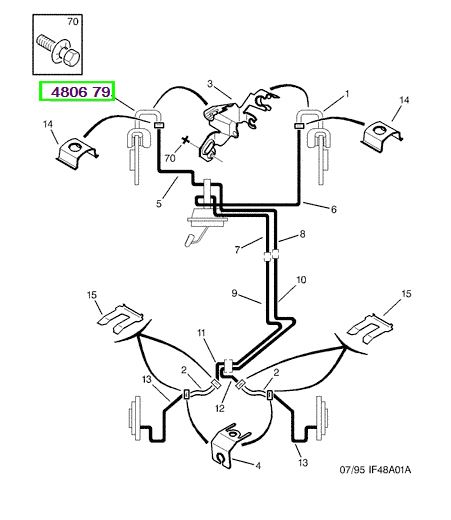 peugeot fren hortumu sn sol 406 9504 diskli l 560mm 480679 psa 4806.79