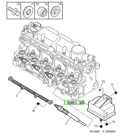 peugeot isstsss kutu 206 307 407 partner berlingo c1 c2 c3 c4 c5 dw8b 16 hdi 5 fisli cep 612 598138 psa 5981.38