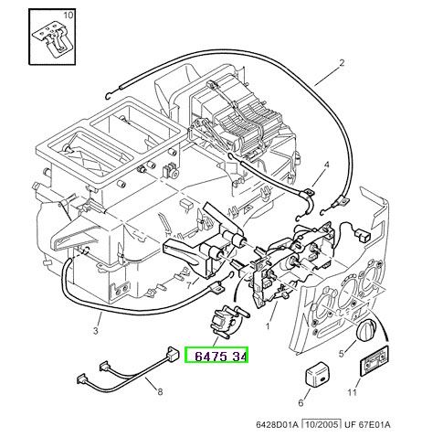 peugeot kalorifer kumanda tablass arka boxer jumper ducato 647534 psa 6475.34