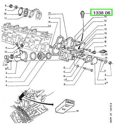 peugeot klima beyni 405 133806 psa 1338.06