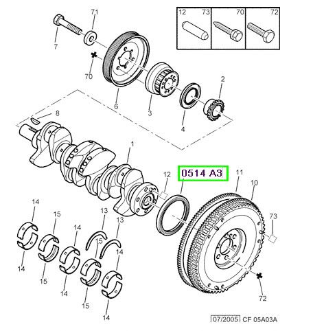peugeot krank kesesi sn 106 206 206 207 307 partner tepee ax c15 c2 c3 nemo saxo xsara zx 42667 0514a3 psa 0514.a3
