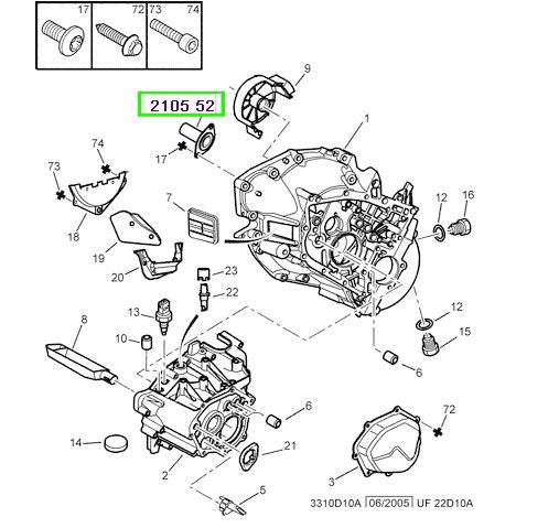 peugeot prizdirek kesesi boxer jumper ducato 20hdi dw10td mesnetli 03 210552 psa 2105.52