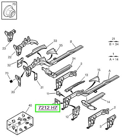 peugeot sase ucu sol 306 7212h7 psa 7212.h7