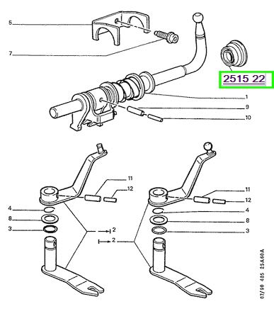 peugeot vites kolu kesesi 207 406 407 partner berlingo 2 c4 c5 be3 ve be4 sanzsman 251522 psa 2515.22