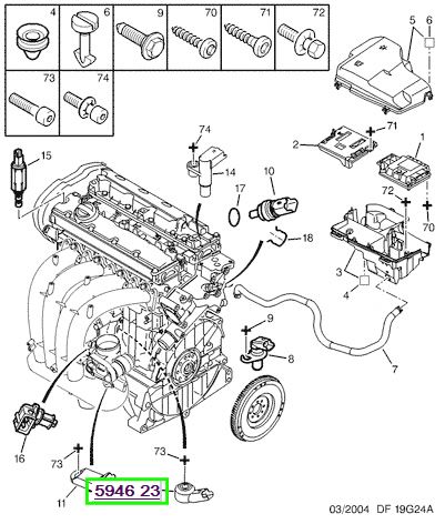 peugeot vuruntu senssrs 206 307 406 saxo 14 gti ew 18 594623 psa 5946.23