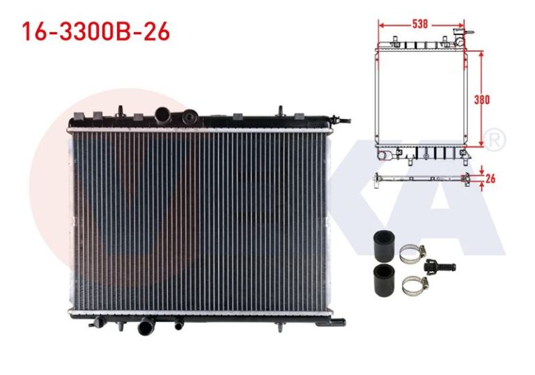 su radyatsru brazsng unsversal tsp peugeot partner 55f 19 d m t 1996 2008 1130j3 vka 16 3300b 26