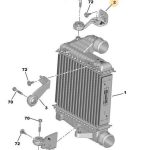 Turbo Radyatör Bağlantı Ayak Üst 308 3008 5008 Rifter 9803778980 9803778880 9803779180